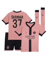 Paris Saint-Germain Milan Skriniar #37 Alternativní dres pro děti 2024-25 Krátký Rukáv (+ trenýrky)